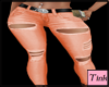 orange ripped pants