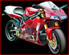 Red motor bike