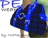 PEwear F purse blk blu