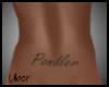 P Low Back Tattoo