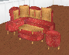 Red and Gold sofa