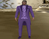 purple groomsman suit