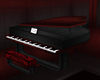 piano red and black