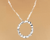 Platinum Circle Necklace