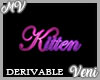 *MV* Kitten Neon Sign