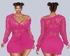 Monaco Pink Shirt Dress