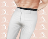 L: Basic  White Pants M