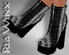 Black Denim Ankle Boots