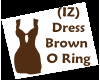 (IZ) Dress Brown O Ring