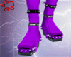 Spike Boots- Neon Purple