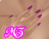 MZ/ Purple Swirl Nails