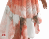 Asian red silk skirt