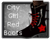 City Girl Red Boots