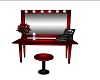 Red Make Up Table