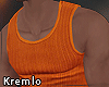 Tank Top Fitted Orange