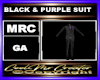 BLACK & PURPLE SUIT