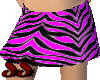 B/hot pink zebra skirt