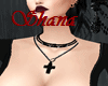 [SM]Black Cross Necklace