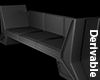 [A] Designer Black Couch
