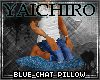 Blue Chat Pillow