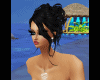 black wedding hair