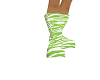 Green Zebra Girl Boots
