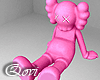 Hot Pink Kaws Statue