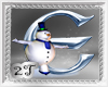 ~2T~ E  Letter Snow Man