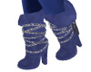 Blue Chained Boots