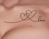 love chest tattoo