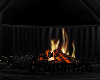 black style fireplace