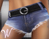 *W* Denim Shorts