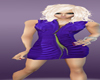 Purple Zipper Dress