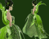 green garden nymph dress