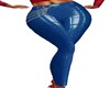 BLUE LEATHER PANTS