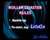 Roller Coaster Sign
