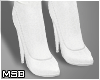 B | White Long Boots