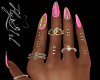 FG~ Pink Nails & Rings