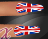 X* UK Flag Nails