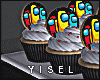 Y. AmongUs Party Cupcake