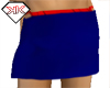 Blue Spiderweb Miniskirt
