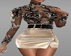 Gold Skirt Fancy Top