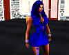 Blue Dress W Rose Tat