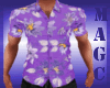 Mens purple flower shirt