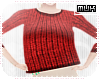 {J} Red Knit Sweater