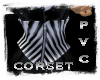 *TY PVC striped corseT