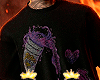 Shirt Black Purple+tatt