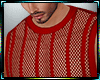 Summer Red Net Tank Top