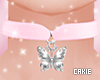 Pink Butterfly Choker