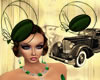 ~H~Mrs Capone Hat Green